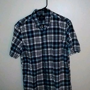 American Eagle button up short sleeve collar shirt